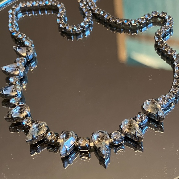 Rhinestone Necklace Earring Set main image 1